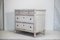 Swedish Gustavian Grey White Painted Chest of Drawers Commode Tallboy, 1850s, Image 2
