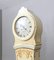 Antique Swedish Off White Bronze Hand Painted Mora Clock, 1800s 4