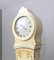 Antique Swedish Off White Bronze Hand Painted Mora Clock, 1800s 2
