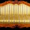 19th Century Swedish Biedermeier Quilted & Carved Golden Birch Sofa 4