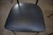 Vintage Black Leather and Beech Metal Structure Chairs, 1970s, Set of 4 15