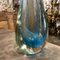Moderne blaue Vase aus Muranoglas von Flavio Poli für Seguso, 1970er 11