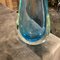 Moderne blaue Vase aus Muranoglas von Flavio Poli für Seguso, 1970er 8