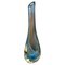 Modernist Blue Murano Glass Vase by Flavio Poli for Seguso, 1970s 1