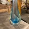 Moderne blaue Vase aus Muranoglas von Flavio Poli für Seguso, 1970er 5