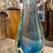 Moderne blaue Vase aus Muranoglas von Flavio Poli für Seguso, 1970er 4