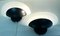 Lámparas de pared de vidrio y acrílico negro de Leonardo Marelli para Estiluz, años 80. Juego de 2, Imagen 2