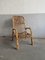 Moderner italienischer Mid-Century Sessel aus Bambus & Rattan im Stil von Franco Albini, 1970er 3