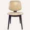 Off White Skai Leather & Teak Dining Chairs, Dutch, Set of 4, Image 1