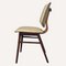 Off White Skai Leather & Teak Dining Chairs, Dutch, Set of 4 6