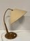 Brass & Teak Desk or Table Lamp from Temde, Switzerland, 1960s, Image 9