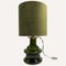 Mid-Century Green Glass & Brass Table Lamp, Germany, 1960s 2