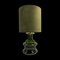 Mid-Century Tischlampe aus grünem Glas & Messing, Deutschland, 1960er 1
