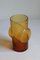 Vase Cylindrique Space Age Orange par Erkittapio Transfer pour Riihimae Glass, Finlande, 1970s 2