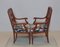 Armchairs & Chairs in Mahogany, 20th Century, Set of 4 4