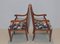 Armchairs & Chairs in Mahogany, 20th Century, Set of 4 3