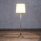 Murano Glas Struktur Messing Details und Stoff Lampenschirm Modell 529 Bodenlampe von Carlo Scarpa für Venini, 1940er 2