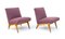 Slipper Chair attributed to Jens Risom for Knoll, Set of 2 1