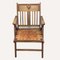 Dutch Arts & Crafts Leather Woven Seat Apprentice Chair, 1950 5