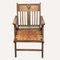 Dutch Arts & Crafts Leather Woven Seat Apprentice Chair, 1950, Image 5
