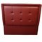 Contemporary Red Sky Capitone with Brass Tacks Headboard, Image 4