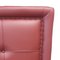 Contemporary Red Sky Capitone with Brass Tacks Headboard, Image 2