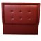 Contemporary Red Sky Capitone with Brass Tacks Headboard, Image 1