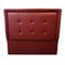 Contemporary Red Sky Capitone with Brass Tacks Headboard, Image 3
