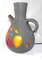 Stained Glass Accolay Jug Shape Ceramic Lamp, 1950s 2