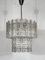 Lámpara de araña con elementos de cristal de Murano, años 60, Imagen 2
