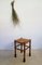 Rustic Stool in Wood and Straw from Abruzzo Italy 5