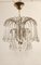 Ceiling Lamp with Crystals from Venini, Italy, 1970s 1