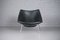 Vintage Black Leather Oyster Chair by Pierre Paulin for Artifort, Image 1