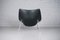 Vintage Black Leather Oyster Chair by Pierre Paulin for Artifort 5