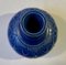 Ceramic Vase with Blue Glaze by Eva Sjögren for L. Hjorth, 1950s 2