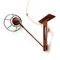 Mid-Century Teak & Brass Swing Arm Wall Lamp, Image 6