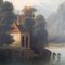 C. Rmile, House on the Lake, 19th Century, Oil on Canvas, Framed 13