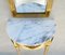 Louis XVI Revival Giltwood & Marble Console Table and Mirror, France, 1950s, Set of 2 3