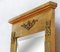 Consola y espejo Louis XVI Revival de madera dorada y mármol, años 50. Juego de 2, Imagen 8