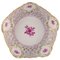 Openwork Porcelain Bowl with Hand-Painted Flowers and Gold Decoration from Herend 1