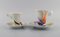 Tazas de café y moca Mythos con platillos de Paul Wunderlich para Rosenthal. Juego de 4, Imagen 2