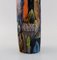 Glasierte Keramikvase mit City Motiv von Elio Schiavon, Italien 5
