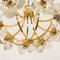 Modernist Glass & Brass Chandelier from Kalmar, 1960s 4