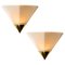 Modern White Glass Wall Lamps from Glashütte Limburg, 1970, Image 2