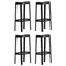 Grands Tabourets de Bar Lammi Noirs par Made by Choice, Set de 4 1