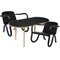 Kolho Couchtisch & Sessel in Schwarz von Made by Choice, 3er Set 2