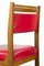 Red Chairs, 1970s, Set of 6 6