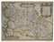 Abraham Ortelius, Karte von Poitiers, Original Radierung, 1584 1