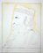 Nani Tedeschi, Portrait of Giuseppe Garibaldi, Original Drawing, 1970s 1