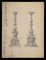 Study for Candelabra, Original Etching, Early 20th Century 1